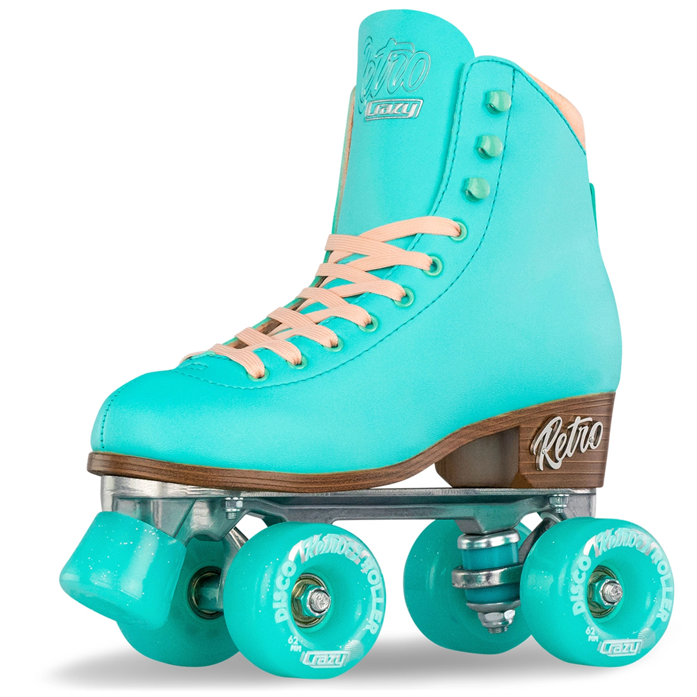 Crazy Skates Retro Roller Skates Teal EU41
